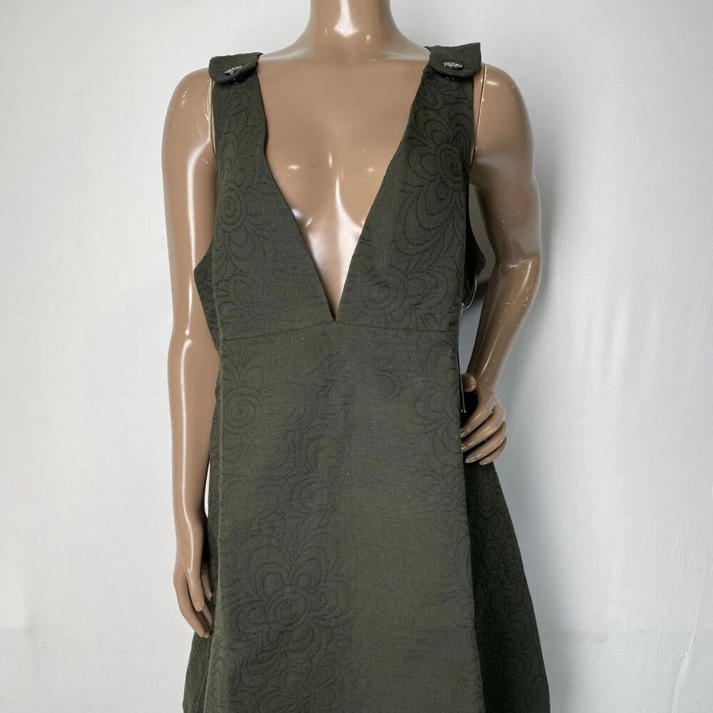 Cache Coeur Green Fit & Flare Mini Dress – Size M